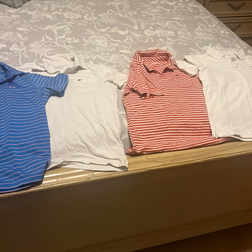 Boys med 10-12 golf shirts stripped